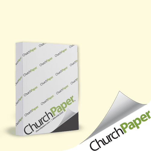 8.5 x 11 24/60 lb. Opaque Ivory Paper - Church Paper - 110-24-02 - Replacement for Hammermill Ivory Paper