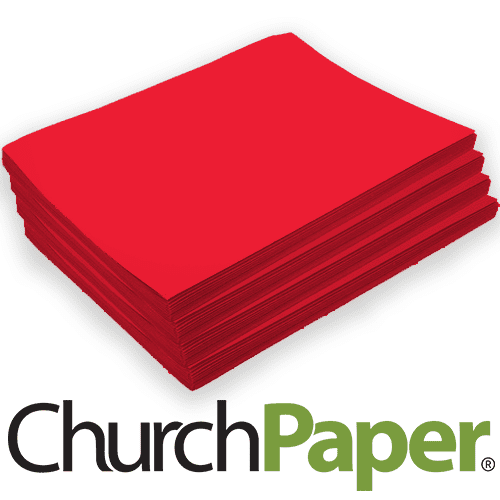 TruRay Festive Red Construction Paper (50 Packs Per Case) [103431]