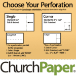 Custom Size - Springhill Perforated 8.5 x 11 24/60 Opaque Buff Paper