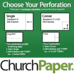 Custom Size - Springhill Perforated 8.5 x 11 24/60 Opaque Gamma Green Paper