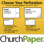 Custom Size - Springhill Perforated 8.5 x 11 24/60 Opaque Goldenrod Yellow Paper
