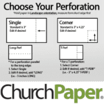 Custom Size - Springhill Perforated 8.5 x 11 24/60 Opaque Gray Paper