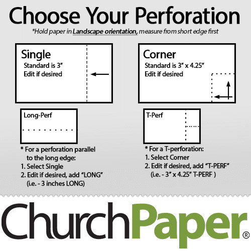 Custom Size - Springhill Perforated 8.5 x 11 24/60 Opaque Gray Paper