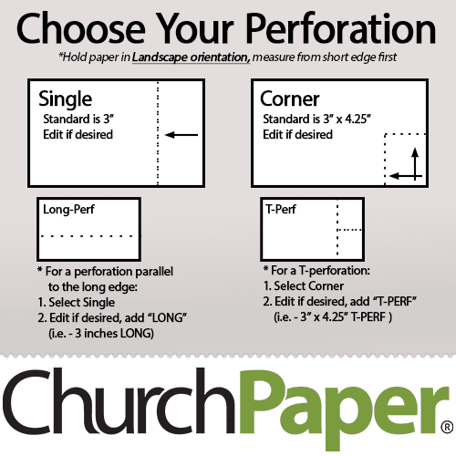Custom Size - Springhill Perforated 8.5 x 11 24/60 Opaque Light Gray Paper
