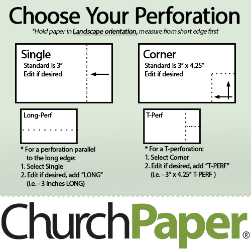 Custom Size - Springhill Perforated 8.5 x 11 24/60 Opaque Light Green Paper