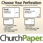 Custom Size CardStock Paper | Via Perforated 8.5 x 11 28/70 Premium Opaque Colors Paper in Natural