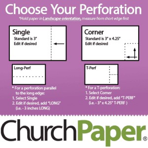 Custom Size - Springhill Perforated 8.5 x 11 24/60 Opaque Purple Paper