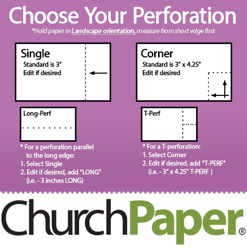 Custom Size - Springhill Perforated 8.5 x 11 24/60 Opaque Purple Paper