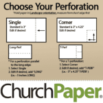 Custom Size - Springhill Perforated 8.5 x 11 24/60 Opaque Tan Paper