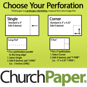 Custom Size - Springhill Perforated 8.5 x 11 24/60 Opaque Terra Green Paper