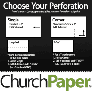 Custom Size - Astrobright Perforated 11 x 17 24/60 Black Bright Textured Paper