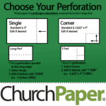 Custom Size - Astrobright Perforated 11 x 17 24/60 Gamma Green Textured Paper