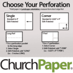 Custom Size CardStock Paper | Astrobright Perforated 11 x 17 24/60 Gray Textured Paper