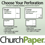 Custom Size CardStock Paper | Astrobright Perforated 11 x 17 24/60 Green Textured Paper