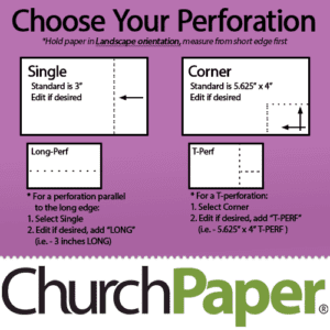 Custom Size - Astrobright Perforated 11 x 17 24/60 Purple Textured Paper