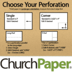 Custom Size | Royal Sundance Fiber Perforated 11 x 17 80 Fleck Cardstock | Textured Ginger Paper