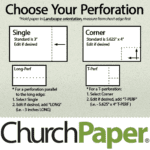 Custom Size - Royal Sundance Fiber Perforated 11 x 17 80 Fleck Cardstock | Textured Mint Paper