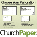 Custom Size - Royal Sundance Fiber Perforated 11 x 17 80 Fleck Cardstock | Textured Pear Paper