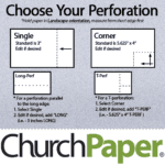 Custom Size - Royal Sundance Fiber Perforated 11 x 17 80 Fleck Cardstock | Textured Periwinkle Paper
