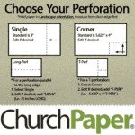 Custom Size - Royal Sundance Fiber Perforated 11 x 17 80 Fleck Cardstock | Textured Sage Paper