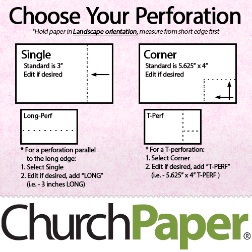 Custom Size Skytone Perforated 11 x 17 65 Pink textured Parchment Cardstock paper