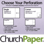 Custom Size Card Stock | Fiber Perforated 8.5 x 11 28/70 Lilac Textured Paper