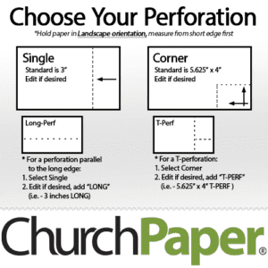 Custom Size - Hammermill Color Copy Perforated 11 x 17 28/70 White Paper