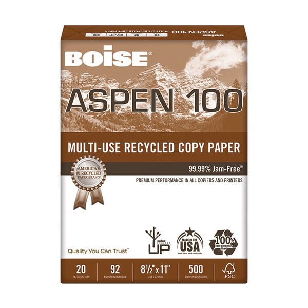 Aspen 8.5 x 11 20/50 multipurpose copy paper