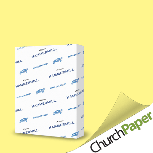 HAM103341 - Hammermill Colors Recycled Copy Paper - Canary 