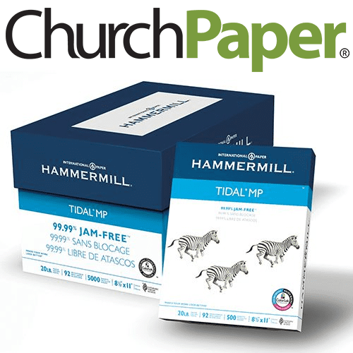 Hammermill Tidal 8.5 x 11 20/50 White Paper 500 Sheets/Ream, Multipurpose Copy  Paper