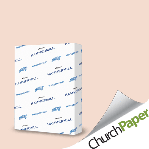 Church Paper 8.5 x 11 24/60 Opaque Colors Paper 500 Sheets/Ream Tan