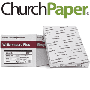 Williamsburg 8.5 x 11 24 lb. multipurpose copy paper