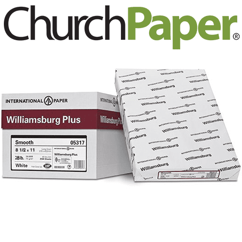 Williamsburg 8.5 x 11 28 lb. multipurpose copy paper