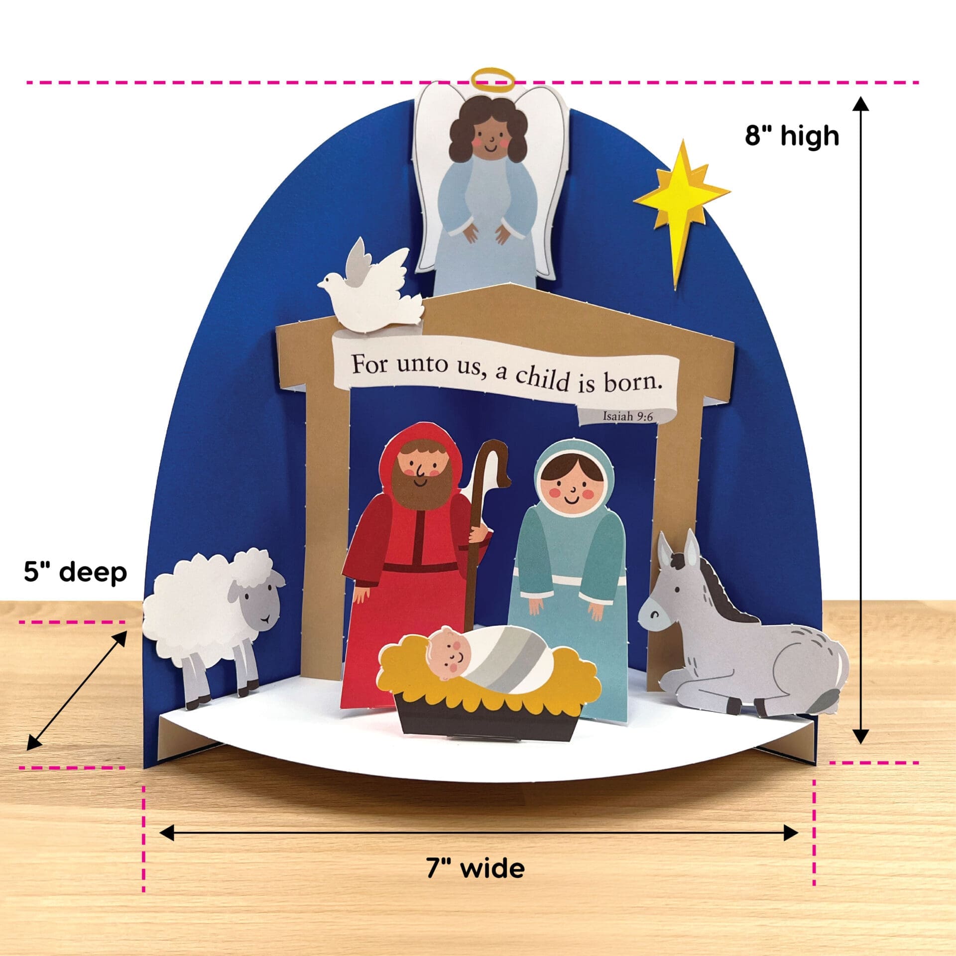 Create Your Own Christmas Card Kit Kids Adults Christmas Crafts Kit  Christmas Activity Pack Nativity Card Making Kit for Beginners 