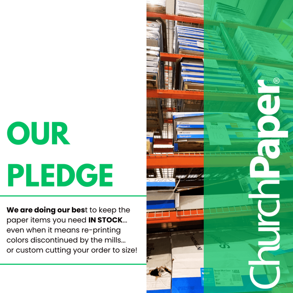 Custom paper in stock at Church Paper | Gray, Tan, Ivory Paper