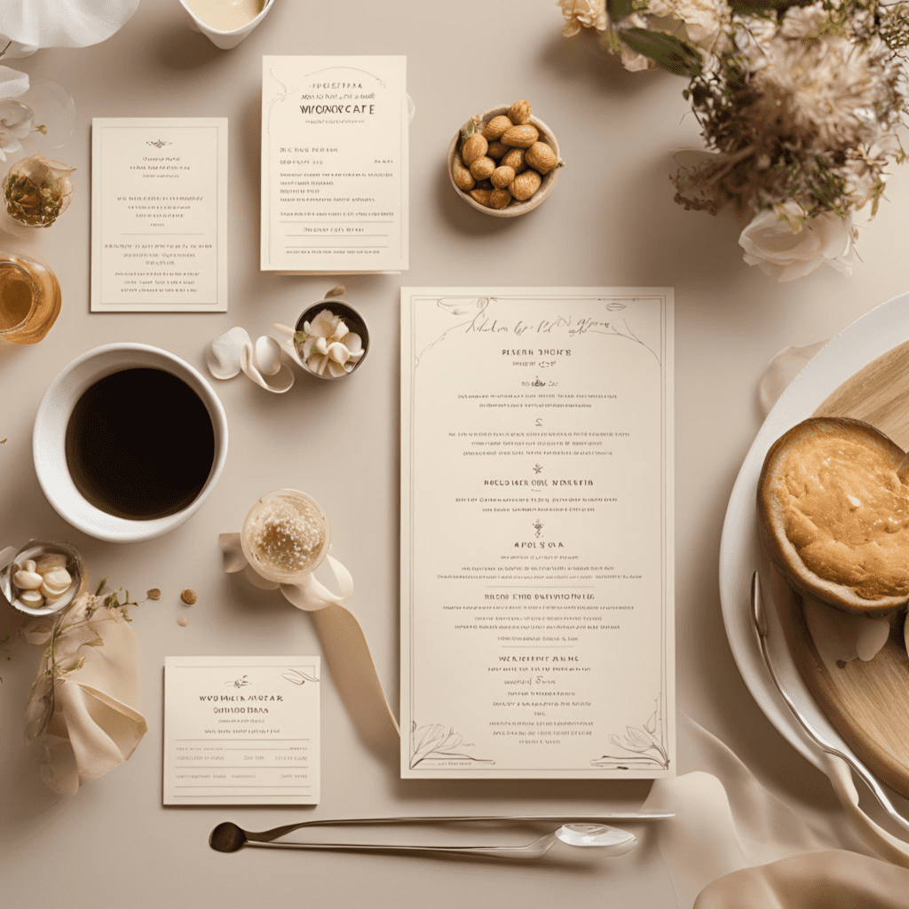 Cream/Ivory Stationary and Menus