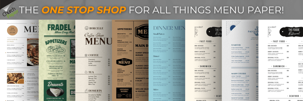 Best Papers for Restaurant Menus