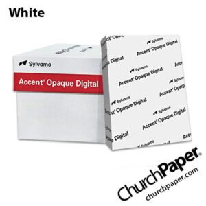 Sylvamo Accent® Opaque Digital white paper with paper ream, available from Church Paper.